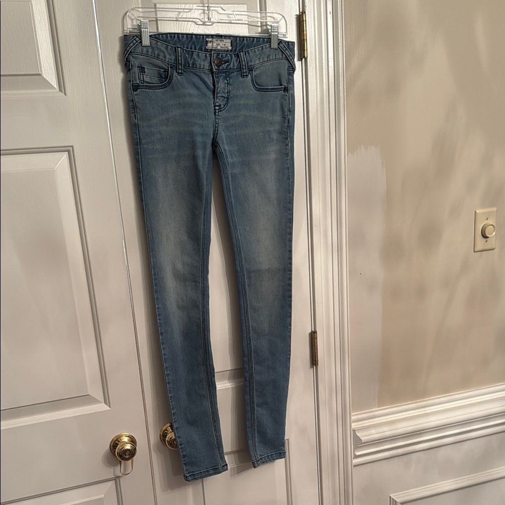 Free People Blue Skinny Jeans